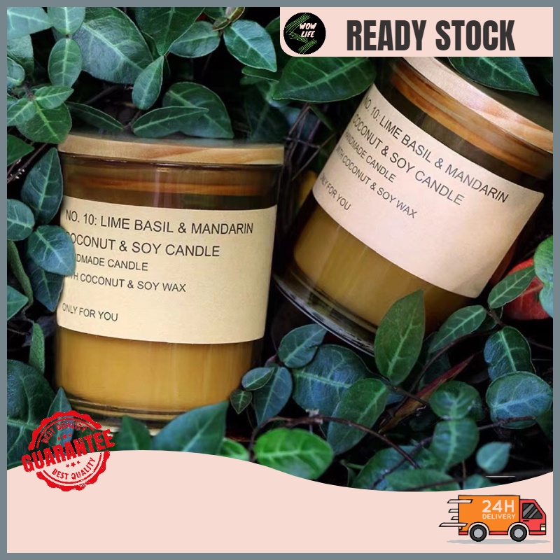Scented Candle Amber woody Cup, 35-40 hours Burn Time, Hand Made Soy ...