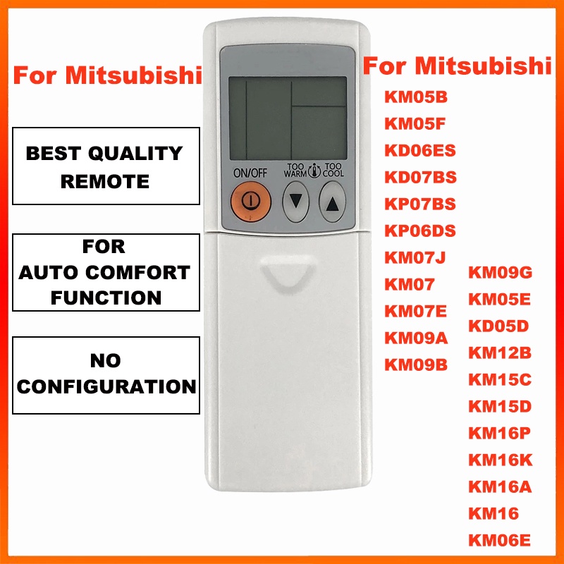 New Aircon Remote Control For Mitsubishi Replacement KM05E KM06E KM09G ...