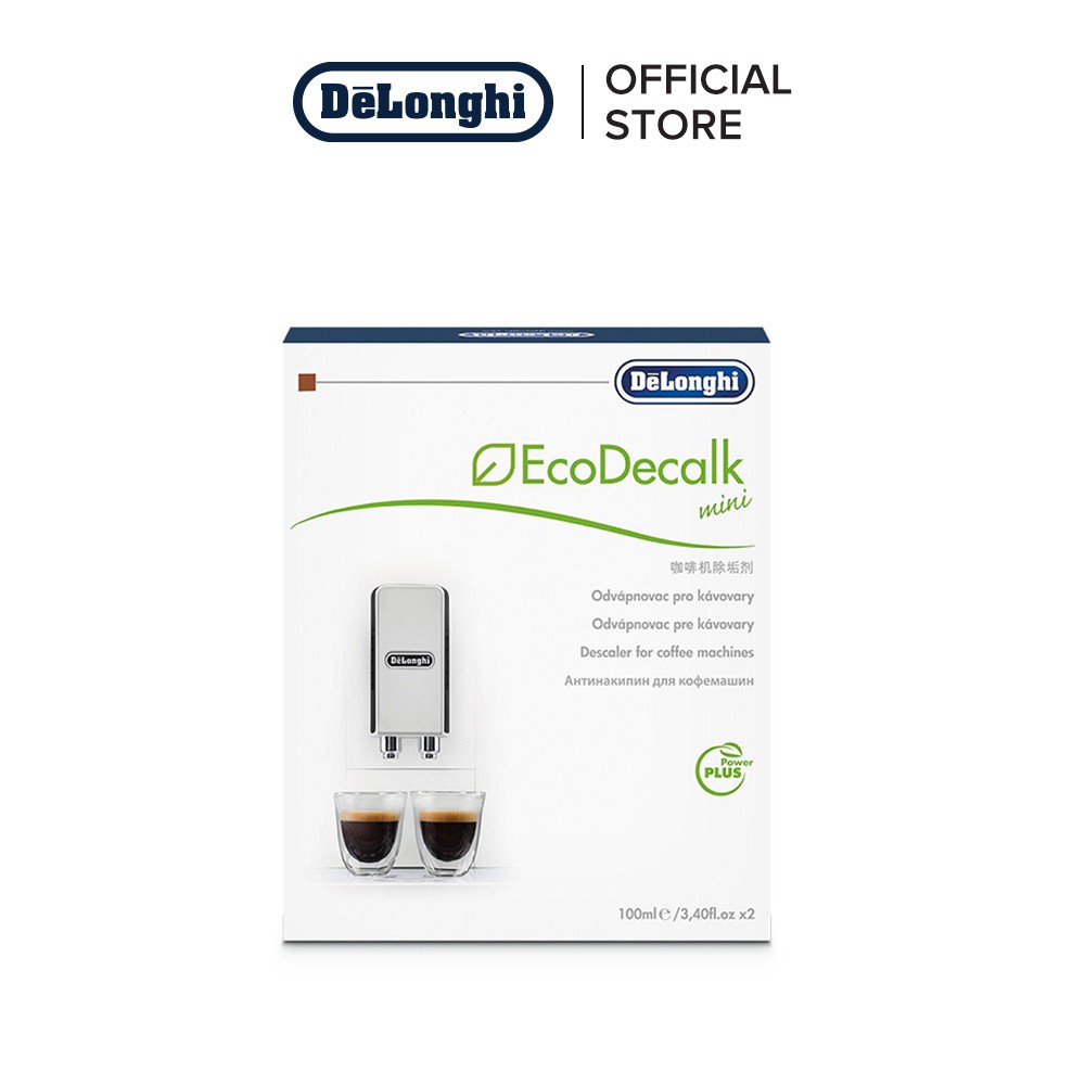 DeLonghi Descaler Cleaner EcoDecalk Coffee Machine - 2 X 100ml Genuine  8004399329485