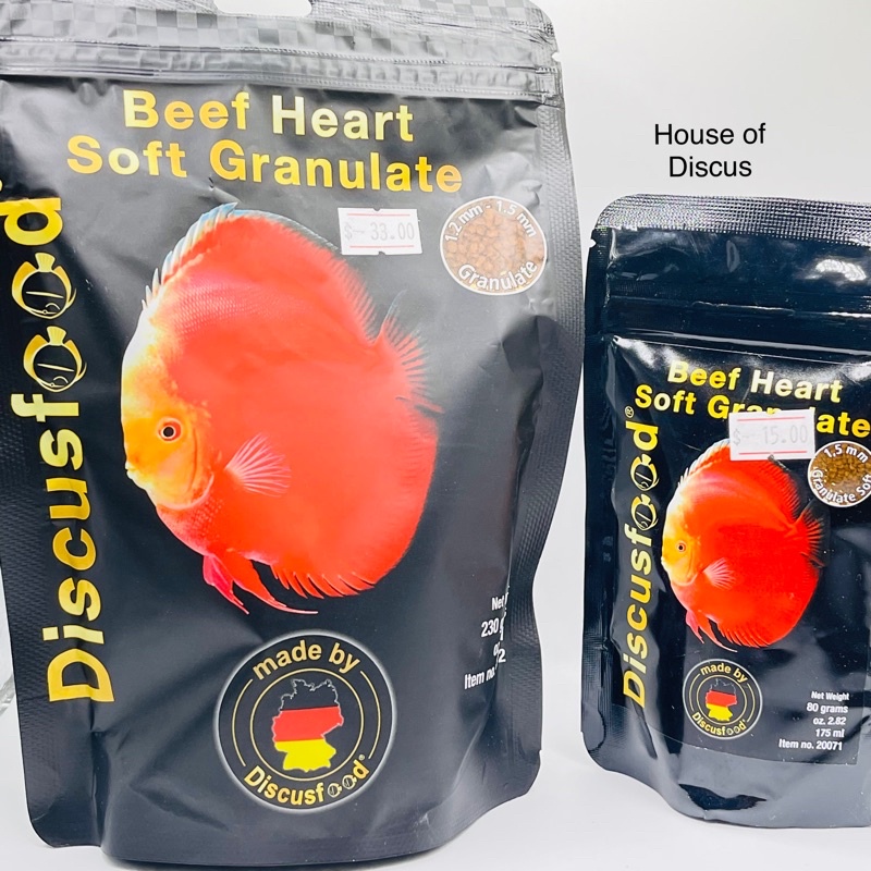 DISCUSFOOD Beef Heart Soft Granulates (80g/230g) Shopee Singapore