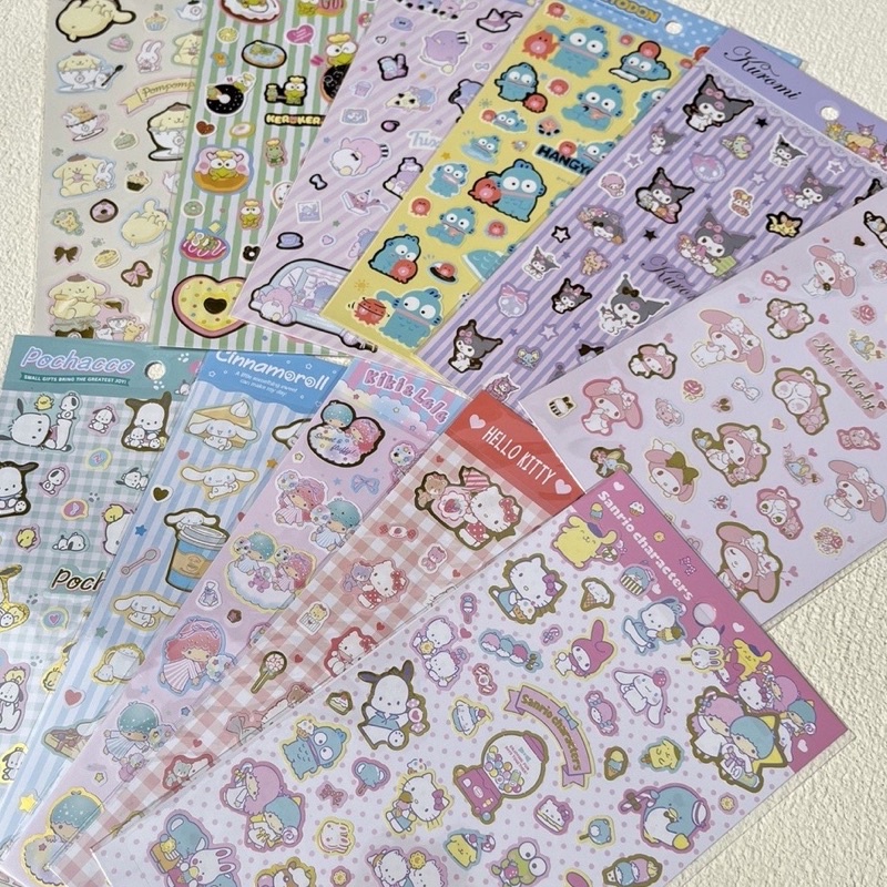 Sticker Yamano Sanrio Characters Hello Kitty Cinnamoroll My Melody ...