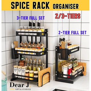 Onenoe Kitchen Furniture Stackable Storage Heavy Duty Desk Rack 3 Tier  Spice Rack Organizer Rak Countertop Seasoning Storage Shelf Rack - China  Kitchenware and Storage Rack price