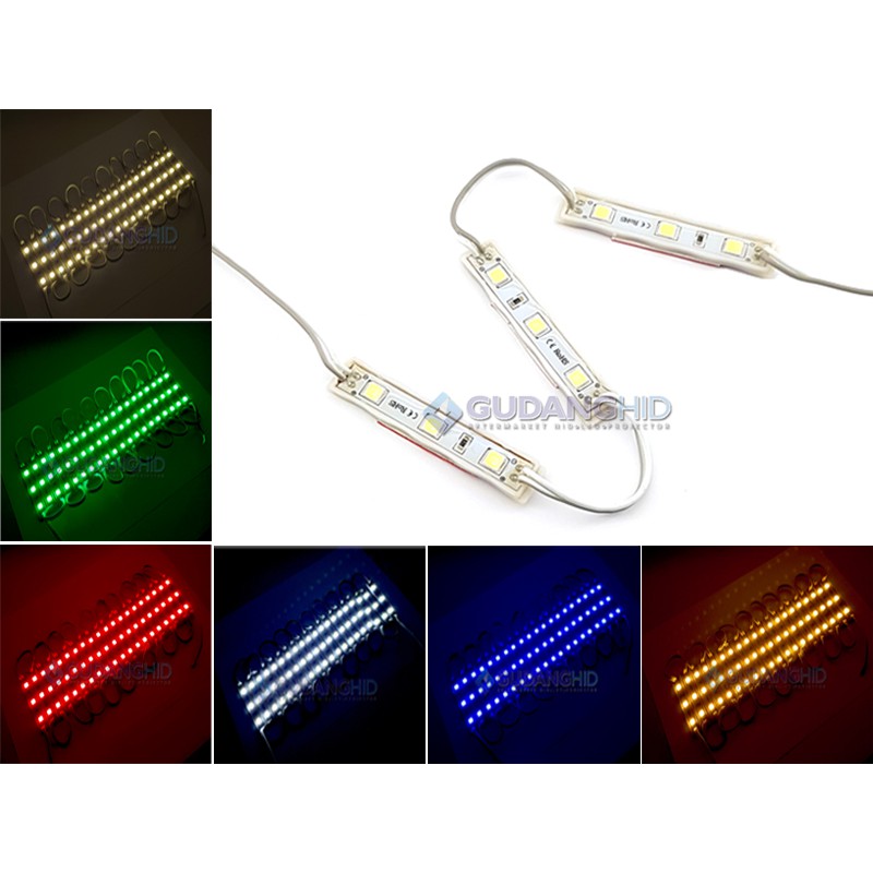 MATA LED Strip Light Module SMD 5050 3 Eyes Module 12V IP65 | Shopee ...