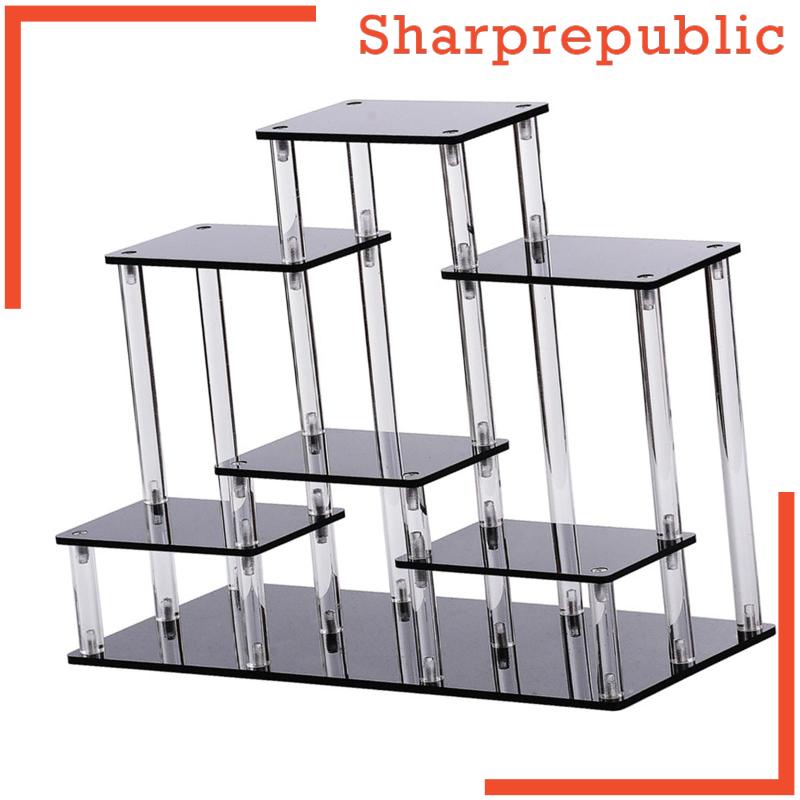 [Sharprepublic] Acrylic Display Stand Organizer Tiered Display Stand
