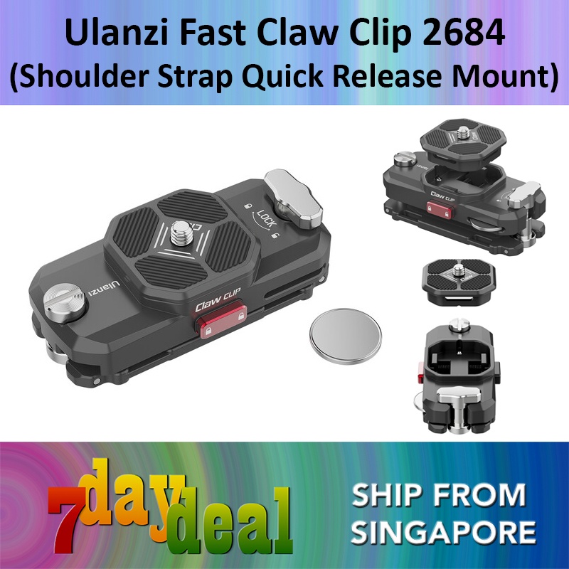 Ulanzi Fast Claw Shoulder Strap Quick Release Clip Mount — (2684 ...