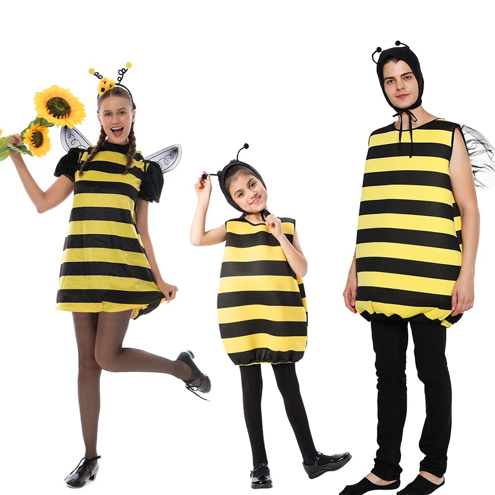 Halloween Kids Adult Cute Honey Bee Costume Parentchild Fancy Animal