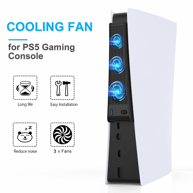 New Cooling Fan For Playstation 5 Console Host Cooling Fan Cooler Game ...