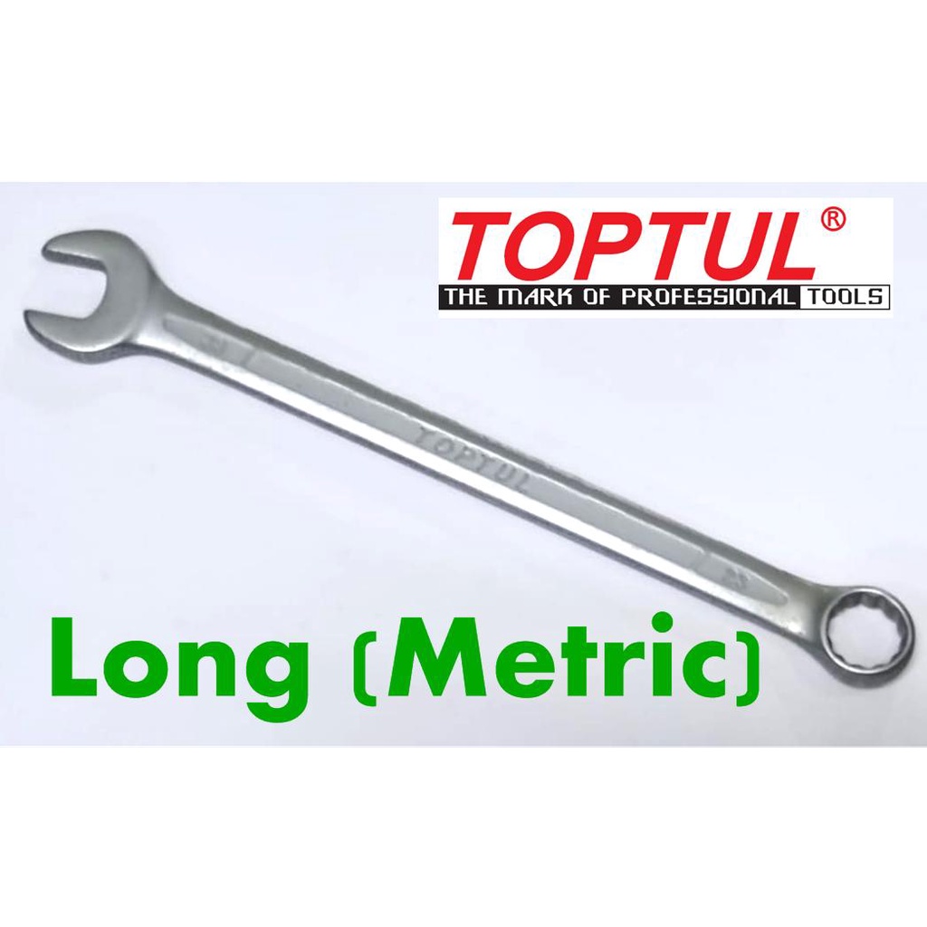 TOPTUL LONG COMBINATION WRENCH METRIC (AAEA) | Shopee Singapore