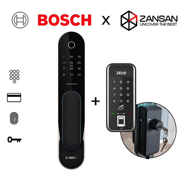 Bosch FU700 Digital Door Lock & Zeus Z-3G Digital Gate Lock // Passcode ...