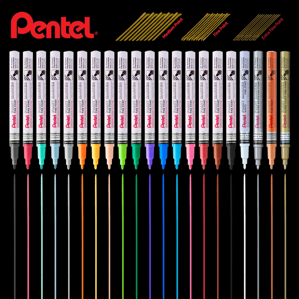 Pentel Ultra Fine White Permanent Marker Pentel Permanent Paint