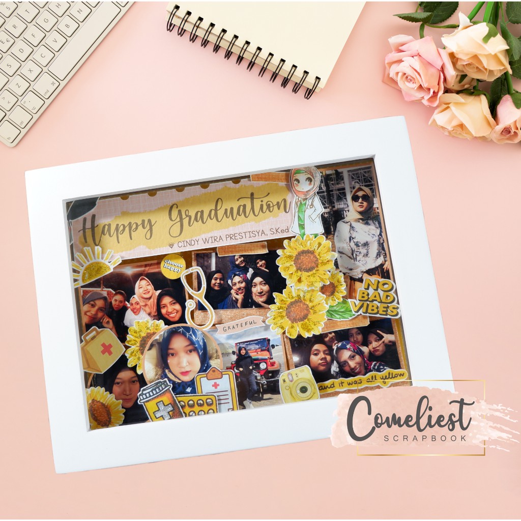 SCRAPBOOK IN FRAME SCRAPFRAME/ GIFT CUTE ELEGANT GIFT CAN REQUEST THEME ...