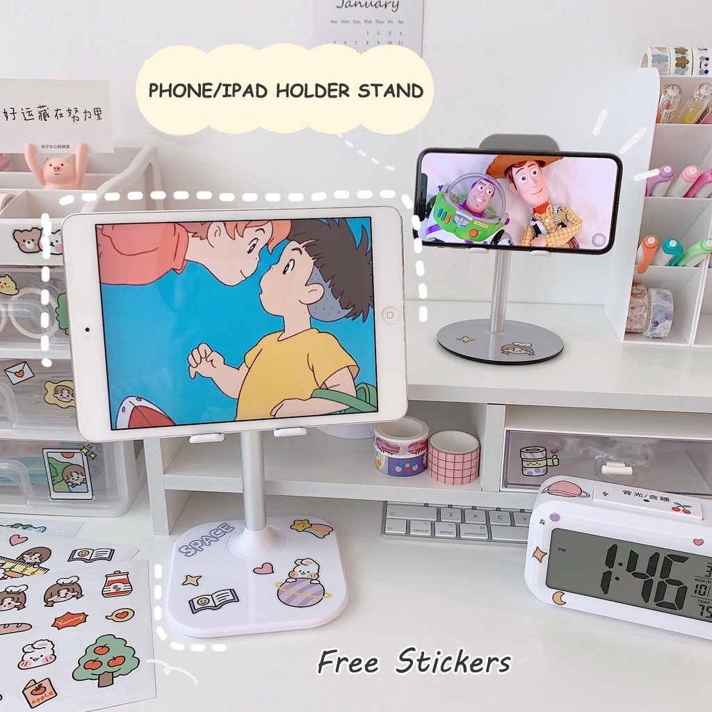 Desk Phone Holder Stand IPad Holder Adjustable Support phone holder handphone Holder