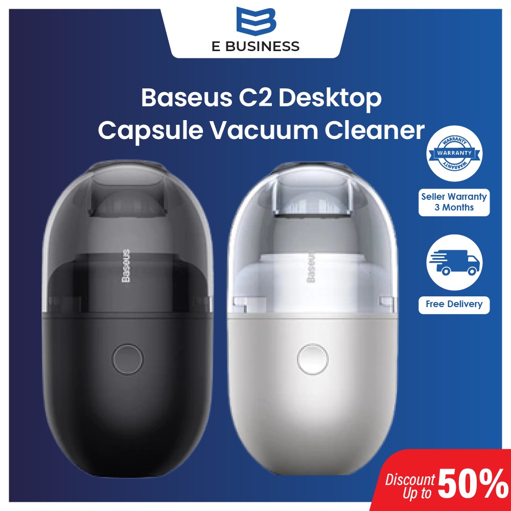 🇸🇬 Ebusiness 🔥5.5🔥 Baseus C2 Mini Desktop Capsule Vacuum Cleaner strong