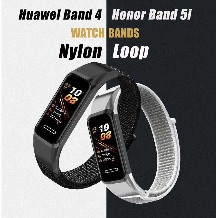 Sport Nylon Loop Wristband for Huawei Band 4 Replacement Band Lightweight Breathable Strap for Honor Band 5i Shopee Singapore