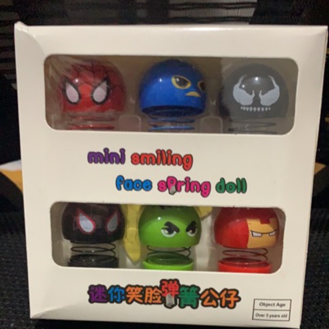 Display emoji spring doll Rocking doll Marvel Avenger mini size (1 Box ...