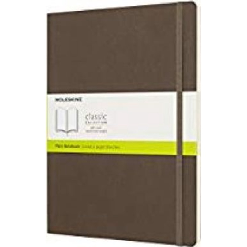 Moleskine Earth Brown Notebook Extra Large Plain Soft by Moleskine ...