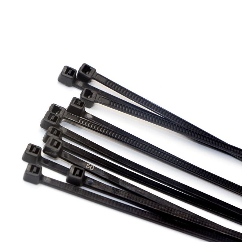 100pcs/bag Black 3mm*150mm Self-Locking Nylon Wire Cable Zip Ties Cable ...