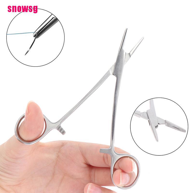 [snowsg]12cm Locking Forceps Curved Hemostat Farm Tool Needle Clamp ...