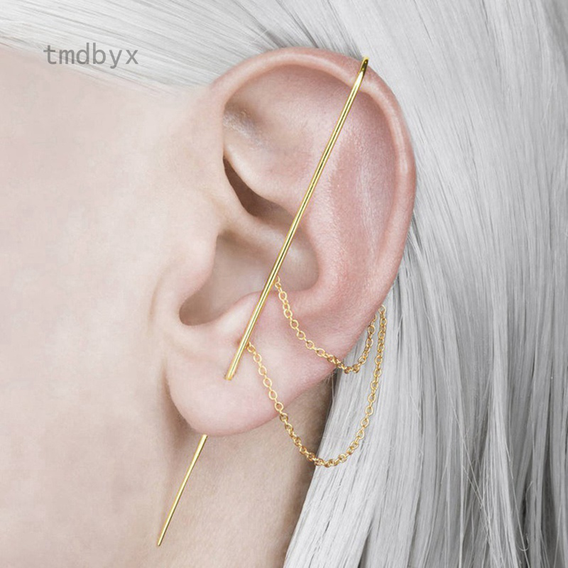 Ear Wrap Crawler Hook Earrings Lady Needles Around The Auricle Clip Jewelry