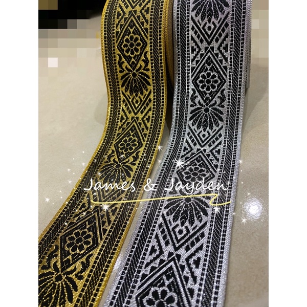 [Meter] 2 Piece Songket Ribbon Konvo Robe/ Convo Songkok/ Songket Robe ...