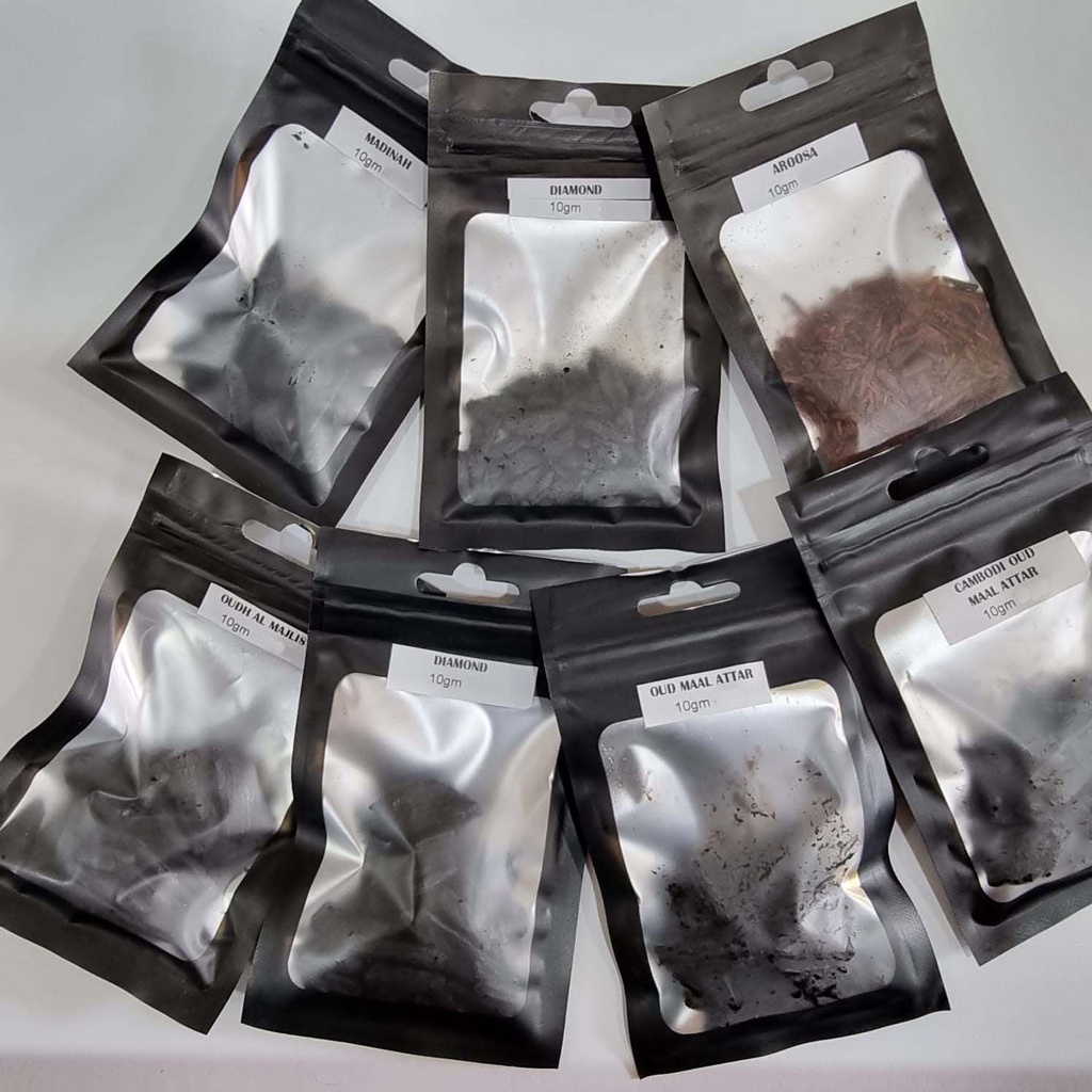 10gm Bukhoor Sample Pack - Oud Bakhoor, Room Air Freshener, Home ...