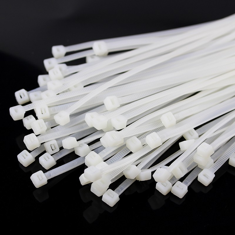 Nylon Cable Tie 2.5mm X 200mm - White (100 pcs) | Shopee Singapore