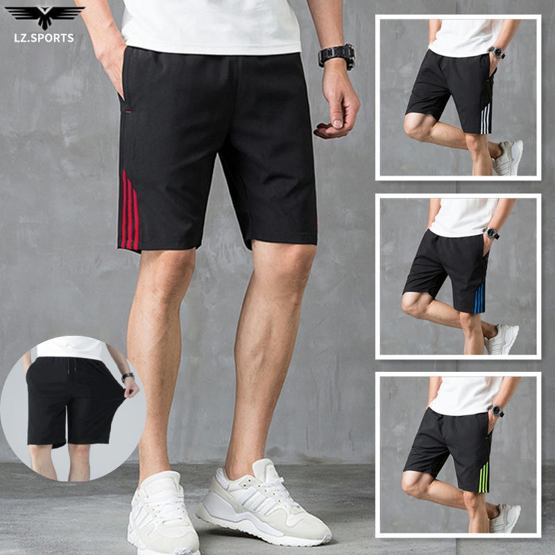 Men Shorts Drawstring Short Pants Casual Shorts Quick-Drying