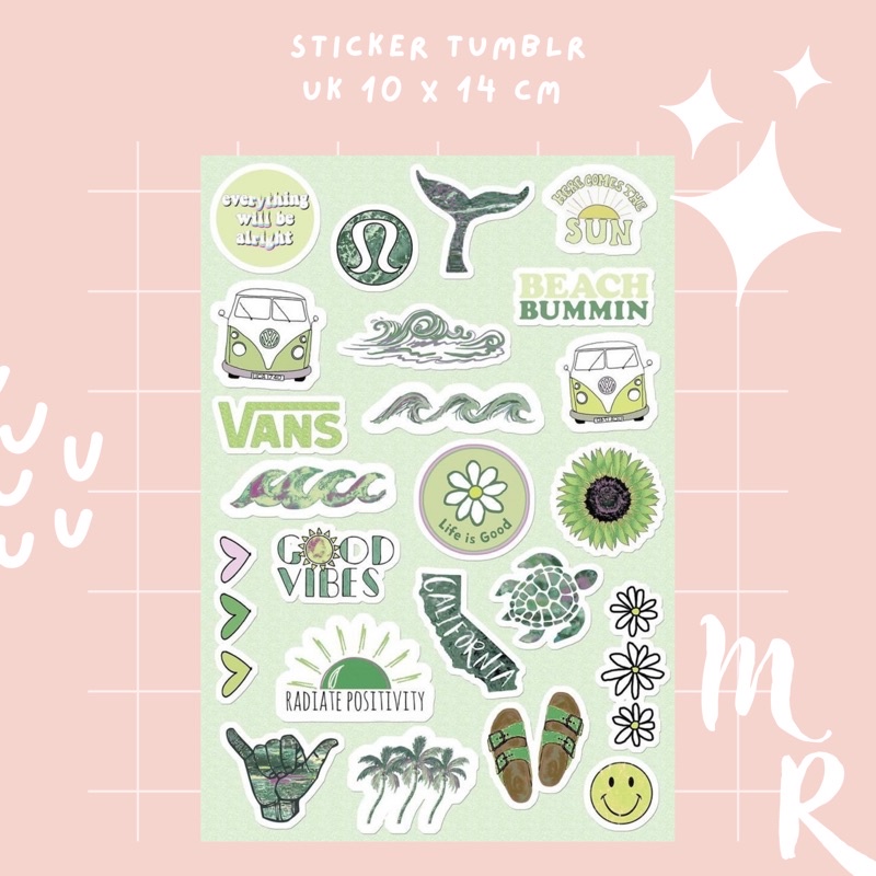 [ BUY 10 GET 1 FREE ] [ PART 6 ] mini Tumblr Stickers for HP / LAPTOP ...