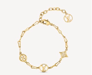 Louis Vuitton Loulougram Bracelet Golden Metal