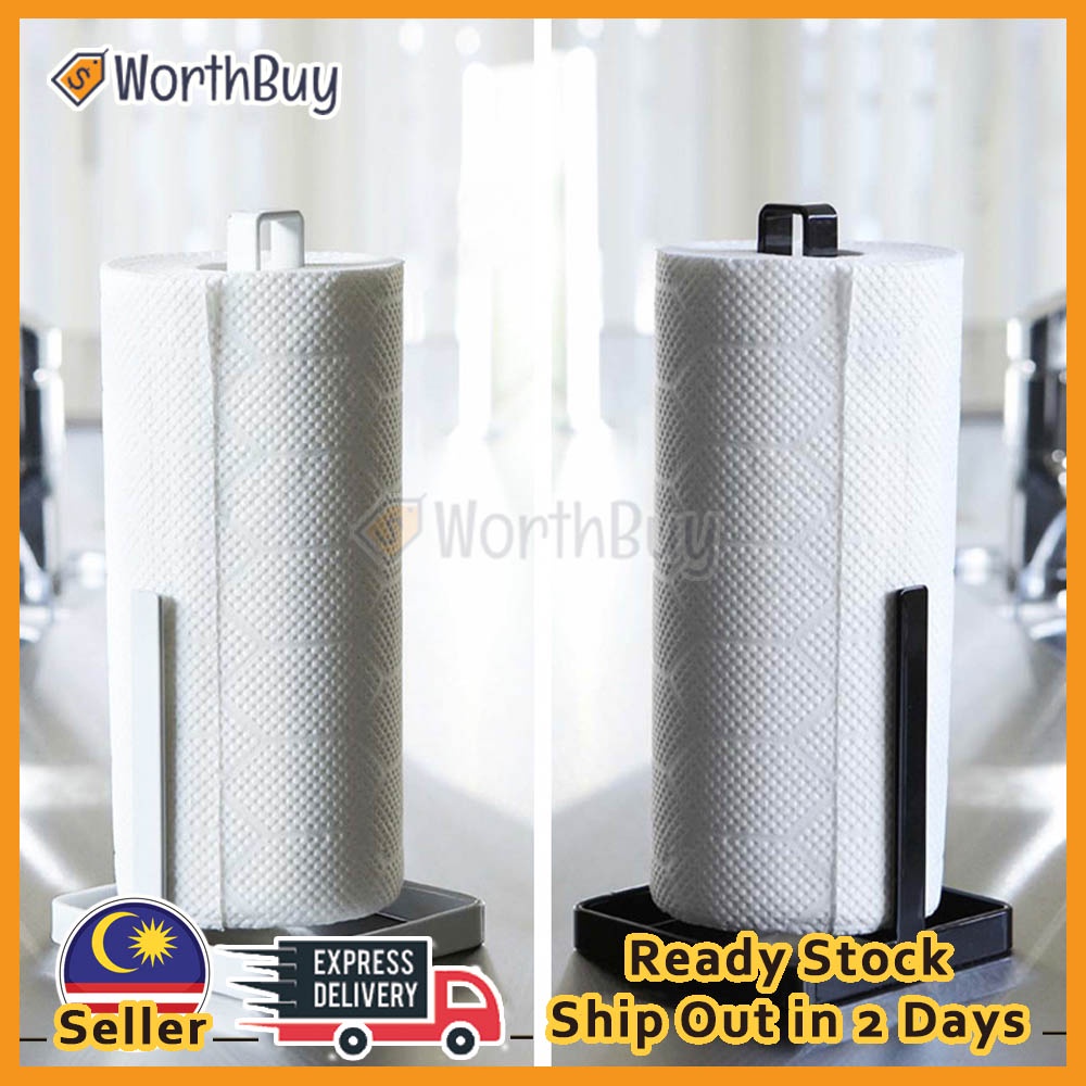Worthbuy Kitchen Countertop Paper Towel Stand Tissue Holder Tissue ...