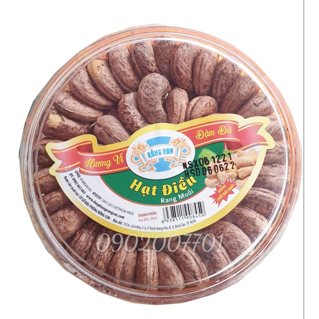 500g Type A Roasted Cashew Nut Arrangement Dragon Flower ConJunk Food