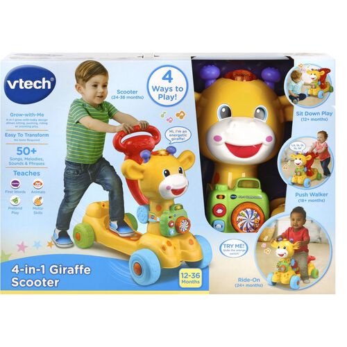 VTECH HAM 4 in 1 Giraffe Scooter | Shopee Singapore