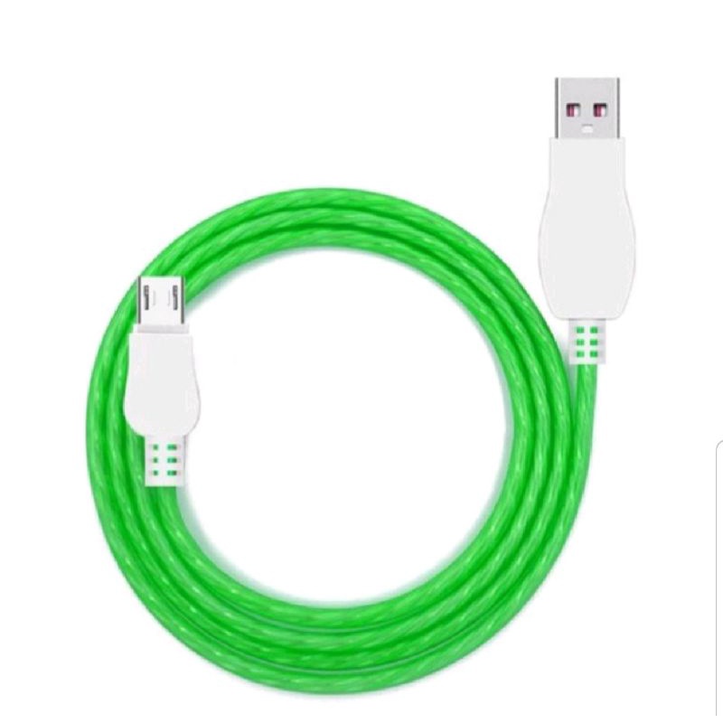 [Bundle of 2] LED LIGHT STREAMER DATA LINE FAST CHARGING CABLE (MICRO ...