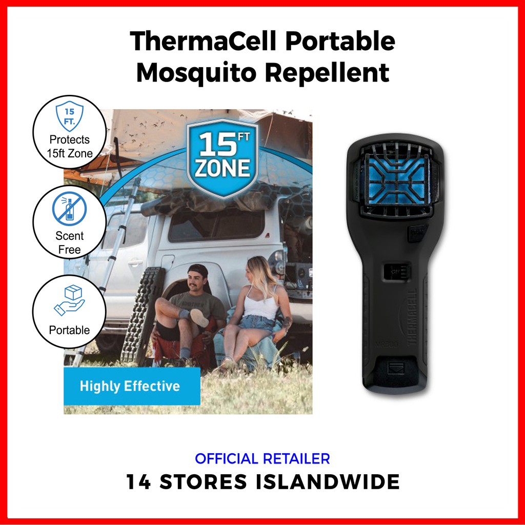 Thermacell MR300L Portable Mosquito Repellent (Black) No Spray, No