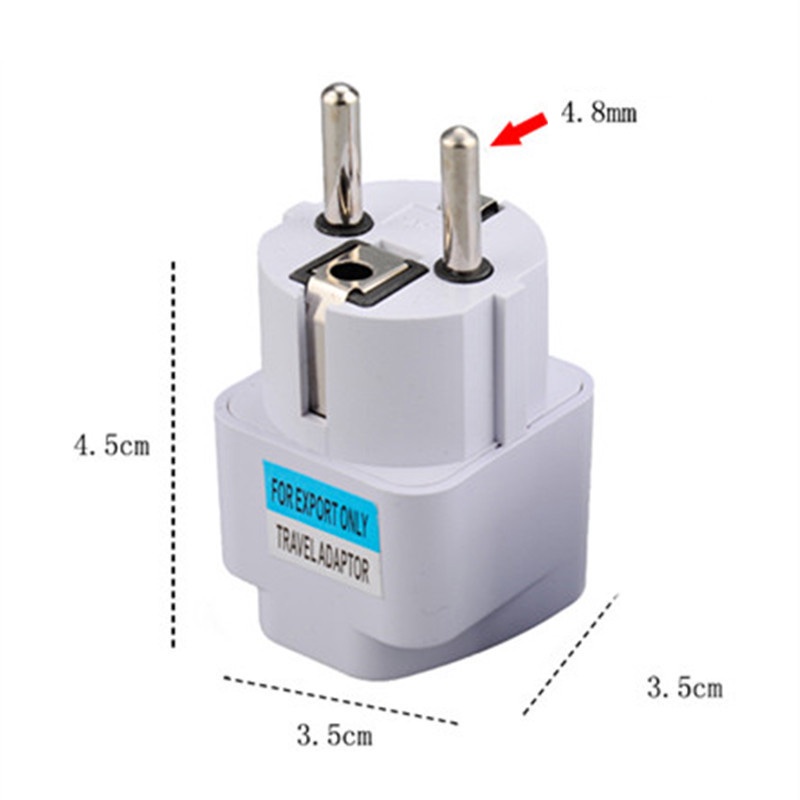 Universal EU Plug Adapter AU UK US To EU Euro AC Travel Adapter ...