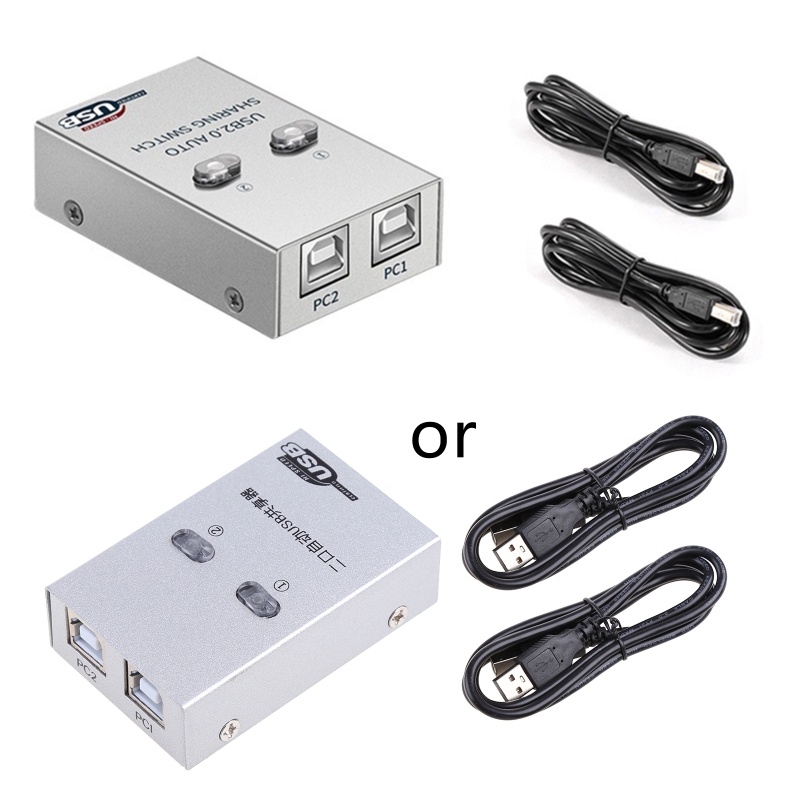 Win Usb Auto Sharing Switch 2 Port Usb Converter Splitter For 2 Pc Share Usb Printer Shopee 5157