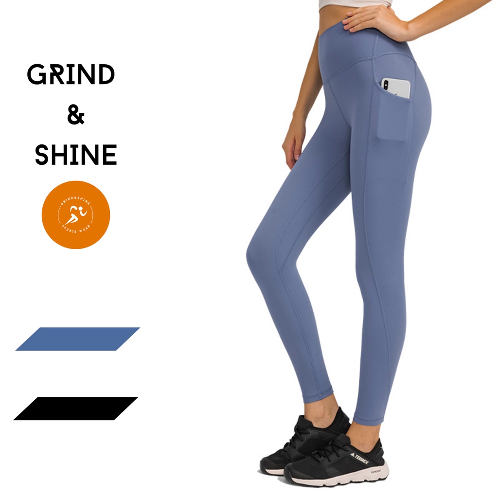 SG READY STOCK] Premium yoga pants/compression tights/gym exercise sports  leggings for women by Grind and Shine | Shopee Singapore