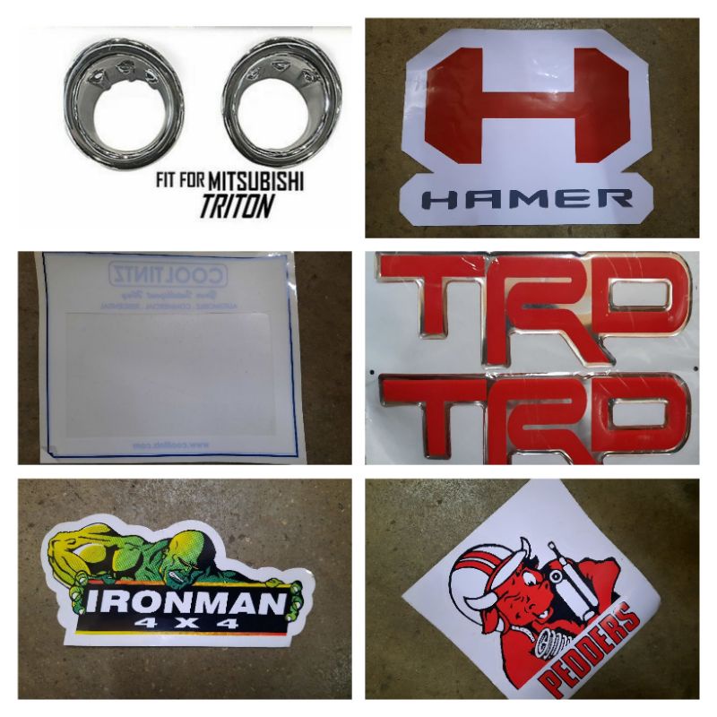 Sticker ironman4x4, Hamer,Warn, road tax, Land cruiser, modulo, mugen ...