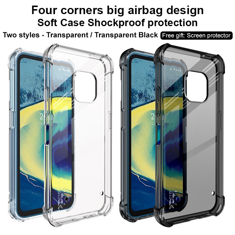 Nokia XR20 All-inclusive Four Corners Airbag Shockproof TPU Soft Casing IMAK  Back Cover Case Anti-Fall Phone Case