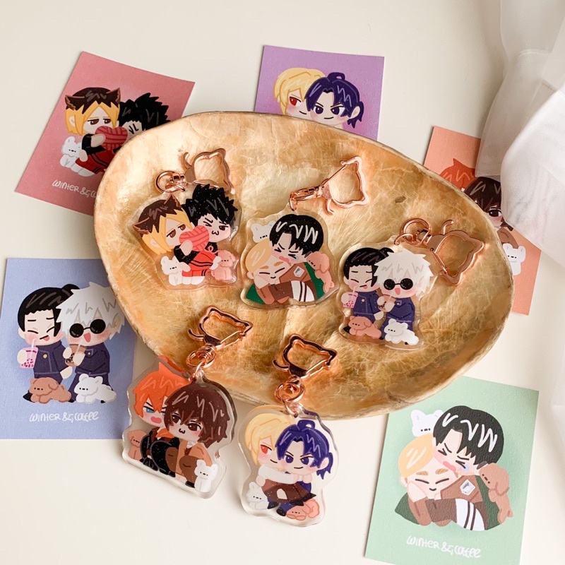 Softboy EPOXY GLITTER KEYCHAIN VOL.3 (ERURI, SATOSUGU, KUROKEN ...