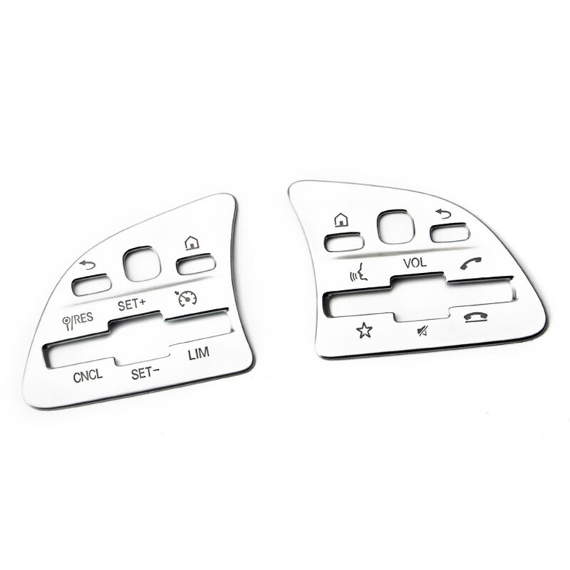 Car Steering Wheel Switch Button Panel Cover Frame Trim For Mercedes