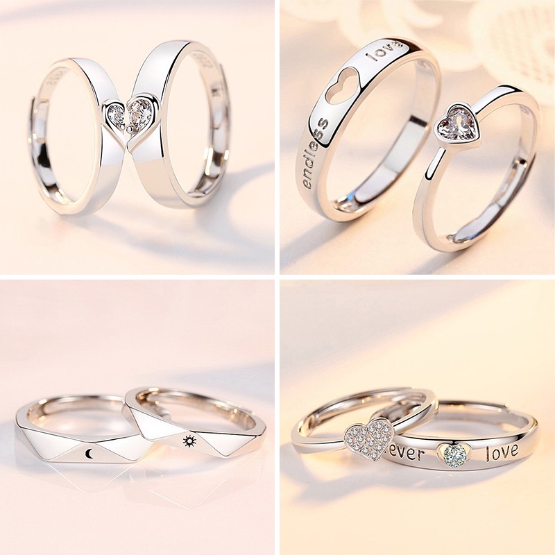 Pure silver rings hot sale for couples with price