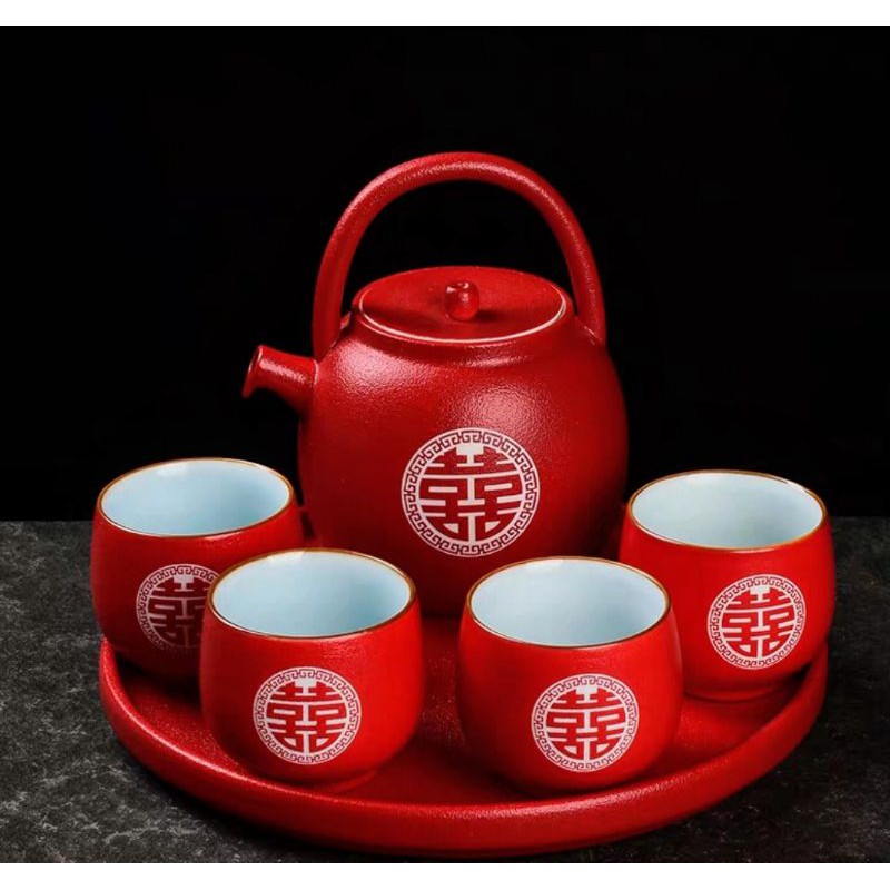 Wedding Tea Set 双喜 | Shopee Singapore