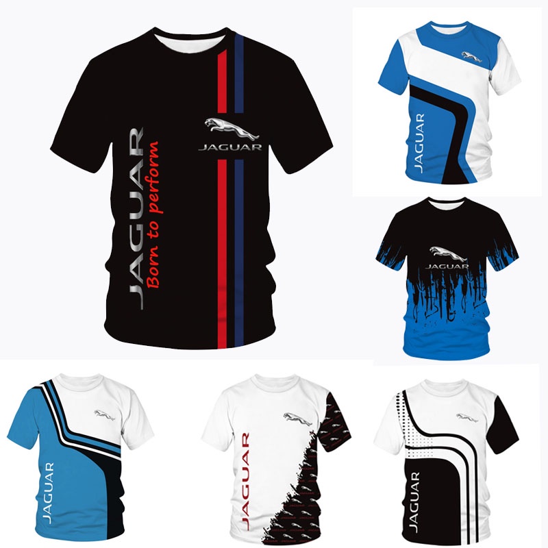 Jaguar T-Shirts Racing Car 3D Print Streetwear Men Women Sports Fashion Oversized O-Neck T Shirt Kids Tees Tops Jersey Clothing