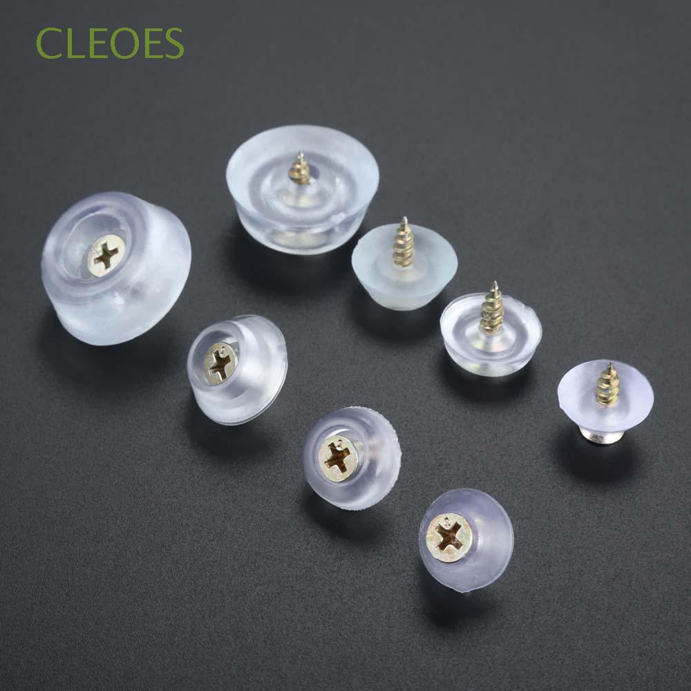 CLEOES With Screws Protector Pads Sofa Feet Pads Floor Pads Transparent