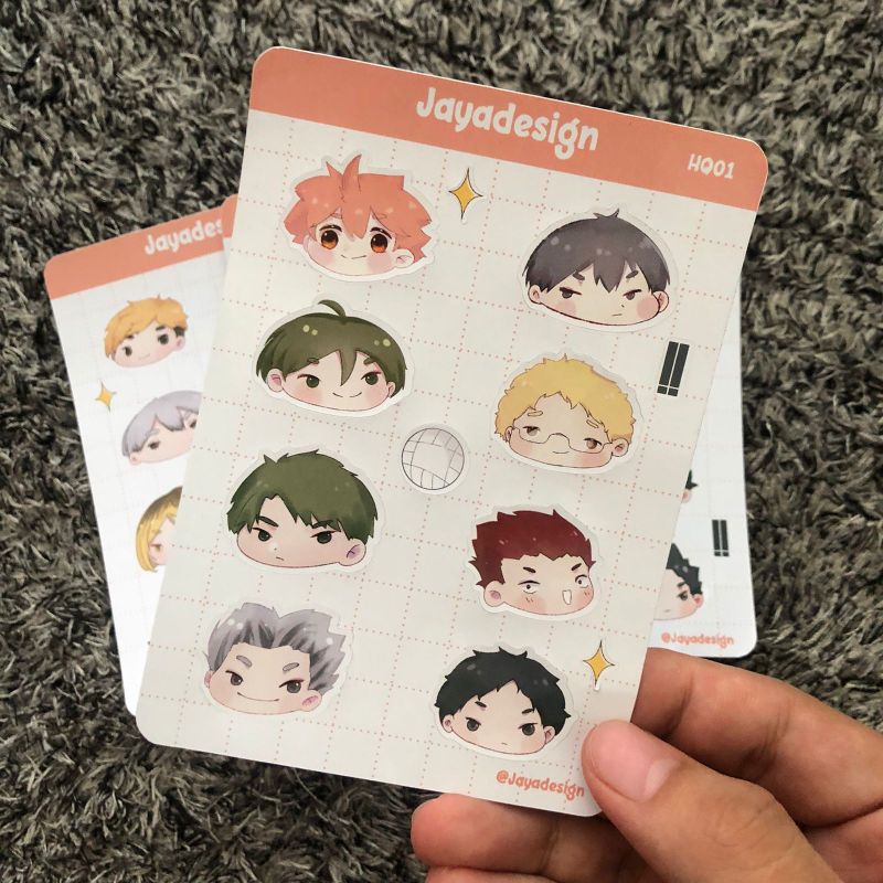 Anime HAIKYUU SHEET Stickers / Haikyuuuu Stickers / HAIKYUU CUTE ...