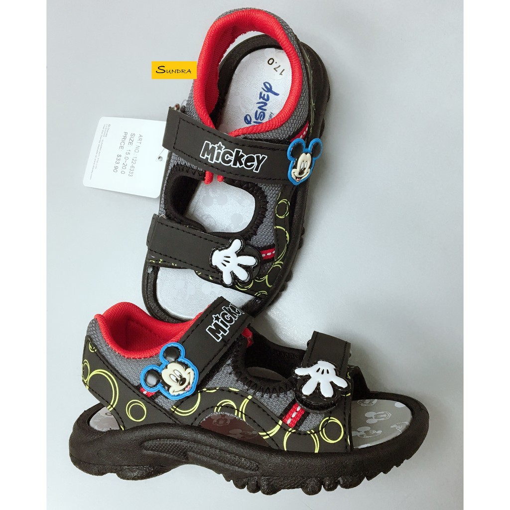 Disney 6333 Mickey Mouse Boys Open Toe Sandal Shopee Singapore