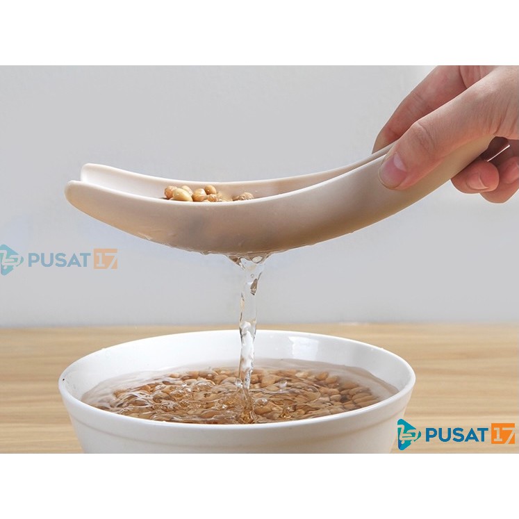 SENDOK CUCI BERAS SARINGAN BERAS / ALAT PENCUCI BERAS / ALAT DAPUR MULTIFUNGSI - Gambar 3