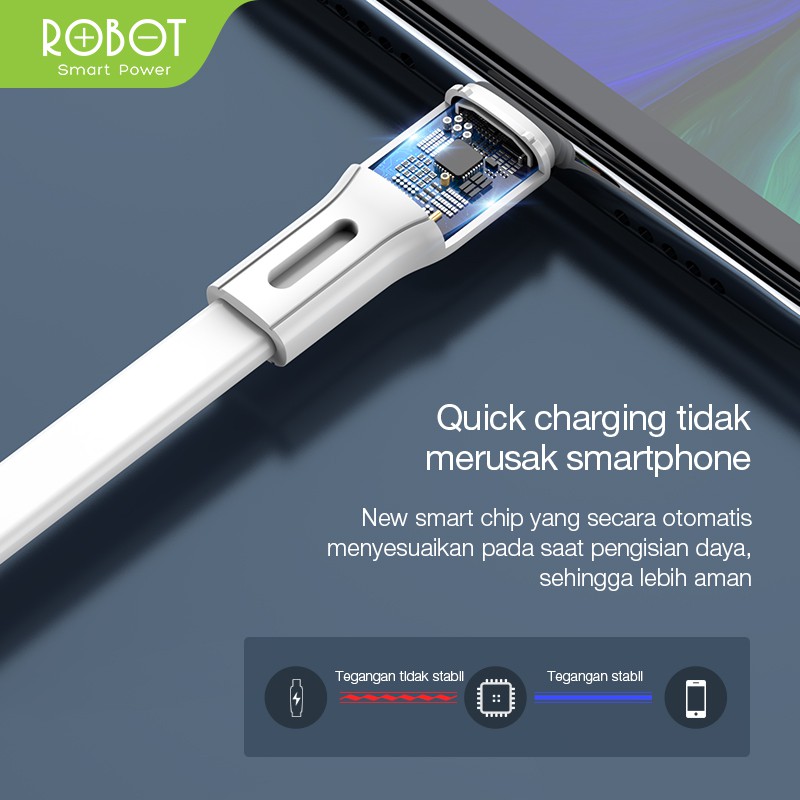Robot Kabel Data 1M Fast Charging Anti Karat - Gambar 4
