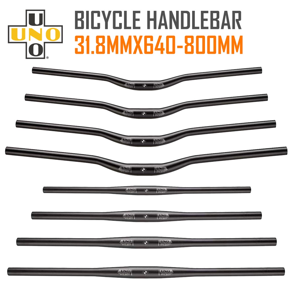 UNO Bicycle Handlebar Aluminum Alloy 6061T6 Material Complete Sizes